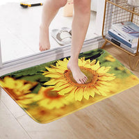 3Pcs Non-Slip Bath Mat Bathroom Contour Toilet Seat Lid Cover Set Style 3