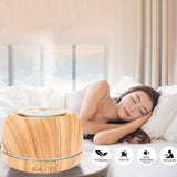 300ML 7-Color Lights Essential Oil Diffuser Aromatherapy Diffusers Humidifier Wood