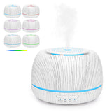 300ML 7-Color Lights Essential Oil Diffuser Aromatherapy Diffusers Humidifier White