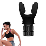 Portable Lung Exercise Device Adjustable Breathing Trainer Lung Respirator Fitness Equipment Black