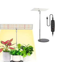 Rotatable LED Plant Grow Light, Full Spectrum Dimmable Growing Lamp for Indoor Plants Height Adjustable