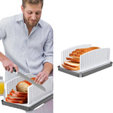 Adjustable Bread Slicer for Homemade Bread Foldable Cutting Tool for Bread Bagels Cakes