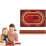 Sensory Activity Board Double Side Silicone Busy Board Toy for Kids Red