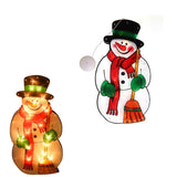 20 LEDs Christmas Suction Mount Decorative Light Xmas Window Silhouette Lights  Indoor Holiday Party Decoration Style 1