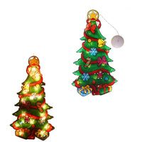 20 LEDs Christmas Suction Mount Decorative Light Xmas Window Silhouette Lights  Indoor Holiday Party Decoration Style 2