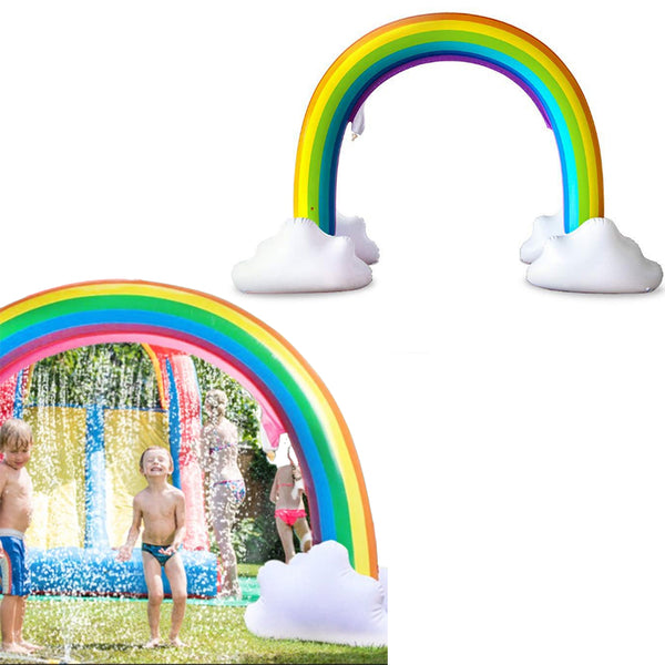 Inflatable Rainbow Sprinkler Toy Large Outdoor Water Toy for Kids