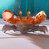 Electric Musical Crawling Crab Toy for Kids Light-up Walking Dancing Crab Toy Orange