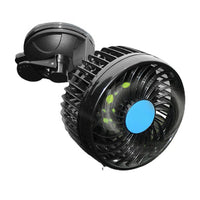 12V Car Fan Adjustable Angle Cooling Air Fan with Suction Cup for Dashboard Windshield