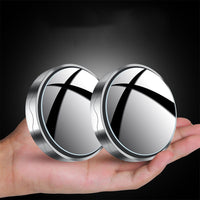 Pair of Suction Cup Mount Blind Spot Mirror Wide View Adjustable Car Mirror for Motor Vehicle