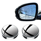 Pair of Suction Cup Mount Blind Spot Mirror Wide View Adjustable Car Mirror for Motor Vehicle