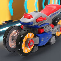 Electric Stunt Motorcycle 360 Degree Rotating Deformation Car Toy