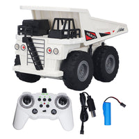 2.4GHz Remote Control Dump Truck Toy 1:24 RC Light Sound Rechargeable Construction Car Toy