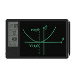 Electronic Writing Board Multifunctional Calendar Drawing Tablet with Digital Clock Black