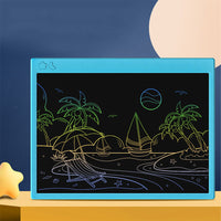 Electronic Writing Tablet Colorful Children Drawing Pads Educational Writting Board Toy with Pen for Kids Blue