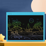 Electronic Writing Tablet Colorful Children Drawing Pads Educational Writting Board Toy with Pen for Kids Blue