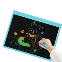 Electronic Writing Tablet Colorful Children Drawing Pads Educational Writting Board Toy with Pen for Kids Blue