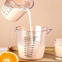 3Pcs Set Measuring Cups Clear Liquid Measuring Cups with Spout and Scales