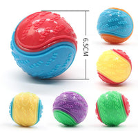 4Pcs Squeaky Dog Balls High Bouncy Ball Toys for Interactive Playing Pet Chew Balls