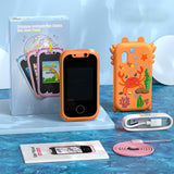 Kids Touchscreen Smartphone Toy Multifunctional Music Player with Camera Orange