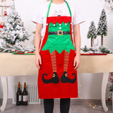 Christmas Apron Kitchen Cooking Apron Sleeveless Apron Baking Apron Gardening Apron Style 3