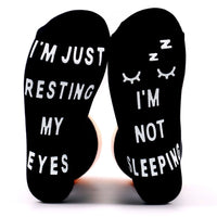 Pair of Funny Casual Socks Unisex Socks Printed Letter Soft Socks Style 1