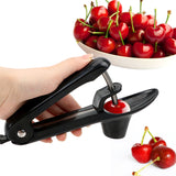 Cherry Pitter Olive Pit Remover Tool for Jam Making Black