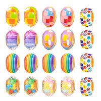 66 Pcs Kids DIY Bracelet Charm Making Kit Jewelry Making Supplies Multicolor