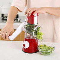 Rotary Cheese Grater Shredder Mandolin Slicer Vegetable Slicer Nuts Grinder Red