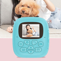 Instant Print Camera for Kids 1080P HD Selfie Video Camera Blue