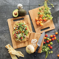 3Pcs Set Wooden Cutting Boards Chopping Boards for Kitchen Cooking Preparing