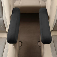 2 Pcs Set Car Front Seat Armrest Covers Armrest Protectors for Truck Van Black