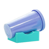 Silicone Cup Cradle for Tumblers with Decal Scraper Tumbler Holder for Crafting DIY Applying Decals Blue