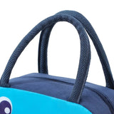 Children Cute Cartoon Animal Lunch Bags Lunch Box Carry Tote Picnic Storage Bag Navy