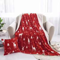 Christmas Prints Blanket Soft Throw Blanket Sofa Blanket All Year Round Home Decor Style 1