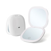 10X Magnifying Lighted Makeup Mirror Dimmable Double Sided Cosmetic Mirror Portable White