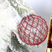 9Pcs Christmas Tree Christmas Balls Decorations Baubles Party Ornaments Gift Pack Red