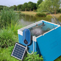 Solar Aquarium Air Pump USB Auto Water Oxygen Aerator Pump Fish Tank Oxygenator