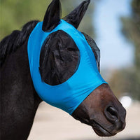 Horse Face Cover Horse Fly Mask Equine Mask Veil Blue