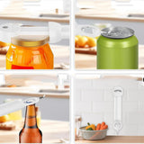 Retractable Jar Opener Magnetic Bottle Opener Can Opener Kitchen Gadgets for Weak Hands Beige