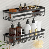 2Pcs Bathroom Shower Organizer Rack Storage Shelf Basket Bathroom Accessories Style 2