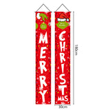 Grinch Inspiration Christmas Porch Sign Merry Christmas Door Banner Xmas Decorations Red