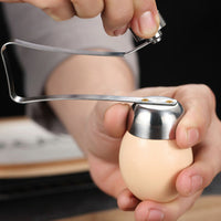 2Pcs Egg Cracker Topper Stainless Steel Eggshell Remover Tools