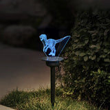 3Pcs Solar Landscape Light Transparent Acrylic Outdoor Garden Lawn Pathway Decor Style 1