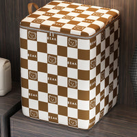 2Pcs Large Capacity Storage Bin Non-Woven Fabric Quilt Storage Bag Wardrobe Organizers Style 2