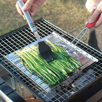 Foldable Grill Baskets with Removable Handle BBQ Grill Fish Rack