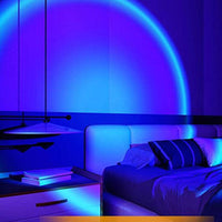 APP Control Sunset Projector Lamp Remote Control RGB LED Sunlight  Lamp 360 Degree Rotation