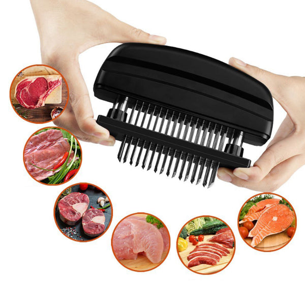 Kitchen Meat Tenderizer Tool with 48 Stainless Steel Blades for Meat Chicken Pork Steak Cooking