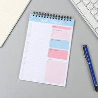 35 Sheets To Do List Notepad Undated Daily Planner Notebook Memo Note Purple