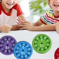 9Pcs Math Fact Fidget Spinners Math Counting Toy Early Educational Toys for Kids Style 1