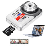 Mini Digital Camera 130W Pixels Sports Camera with 32G Memory Card Grey